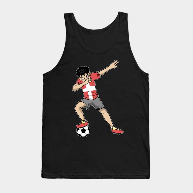 Soccer Denmark Soccer Player Boys Tank Top by ModernMode